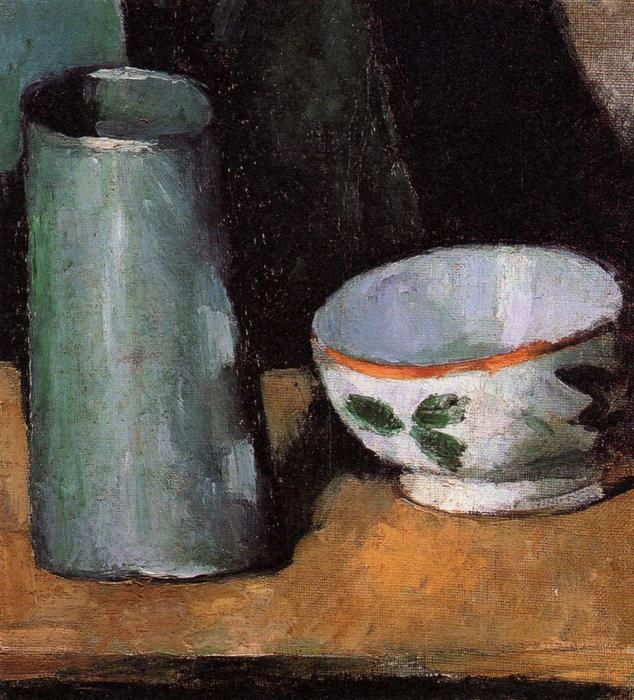 Still Life, Bowl And Milk Jug — セザンヌ