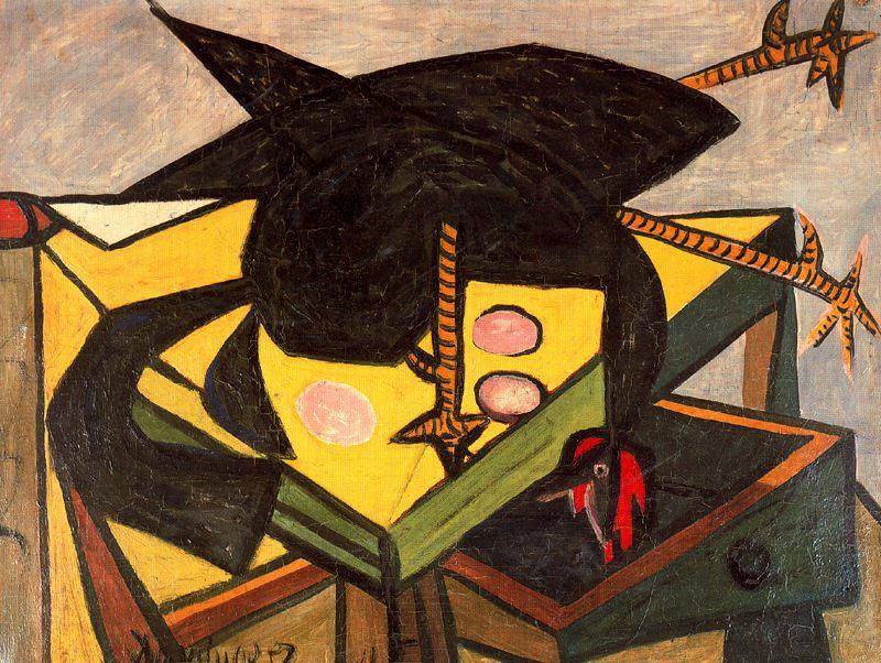 Still Life With Rooster Or The Three-legged Hen — Oscar Dominguez