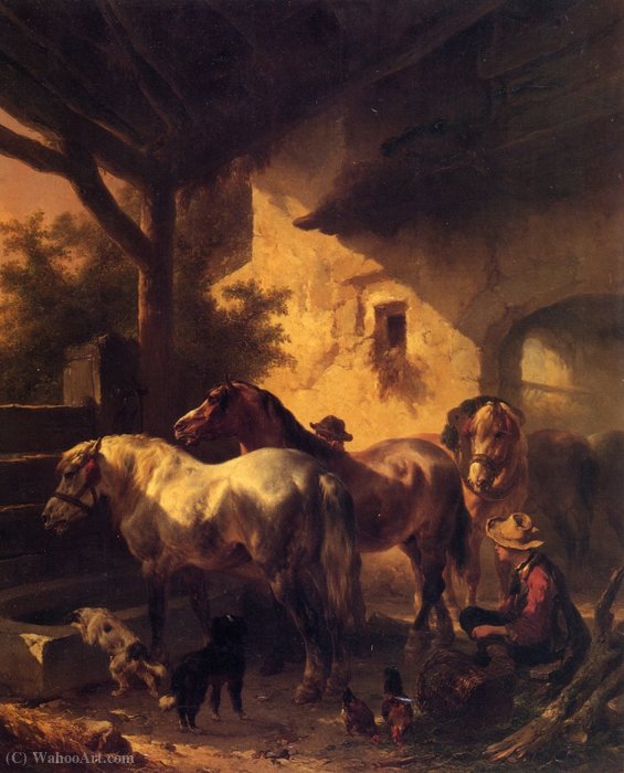 Watering The Horses — Wouterus Verschuur