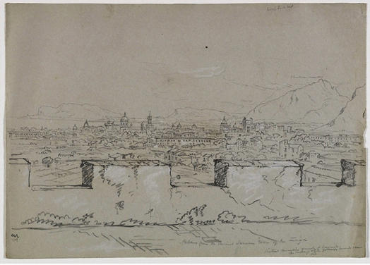 Palmero, Sicily, From The Ancient Saracen Tower Of The Zisa — Thomas Cole
