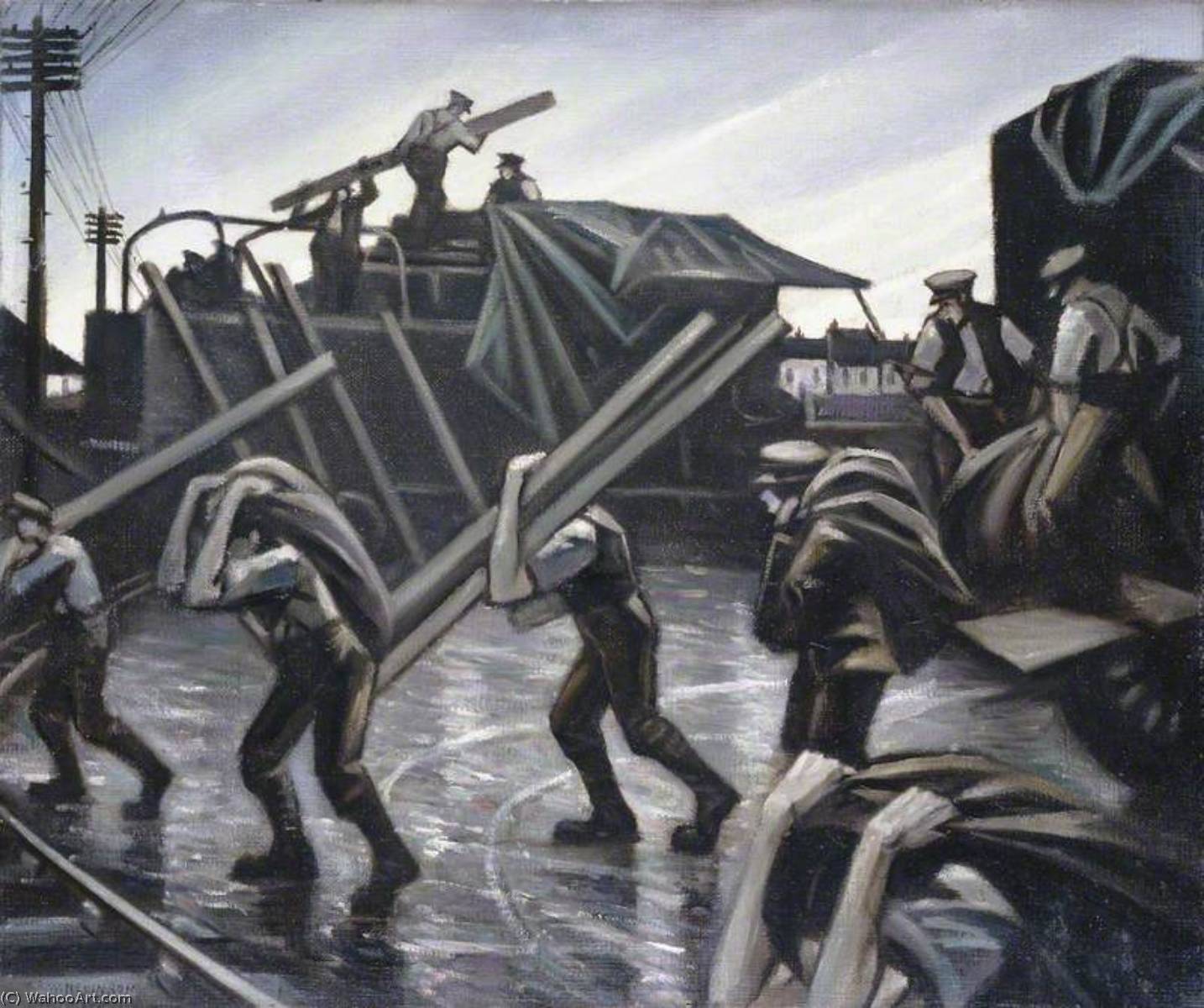 Motor Lorries — Кристофер Ричард Wynne Nevinson