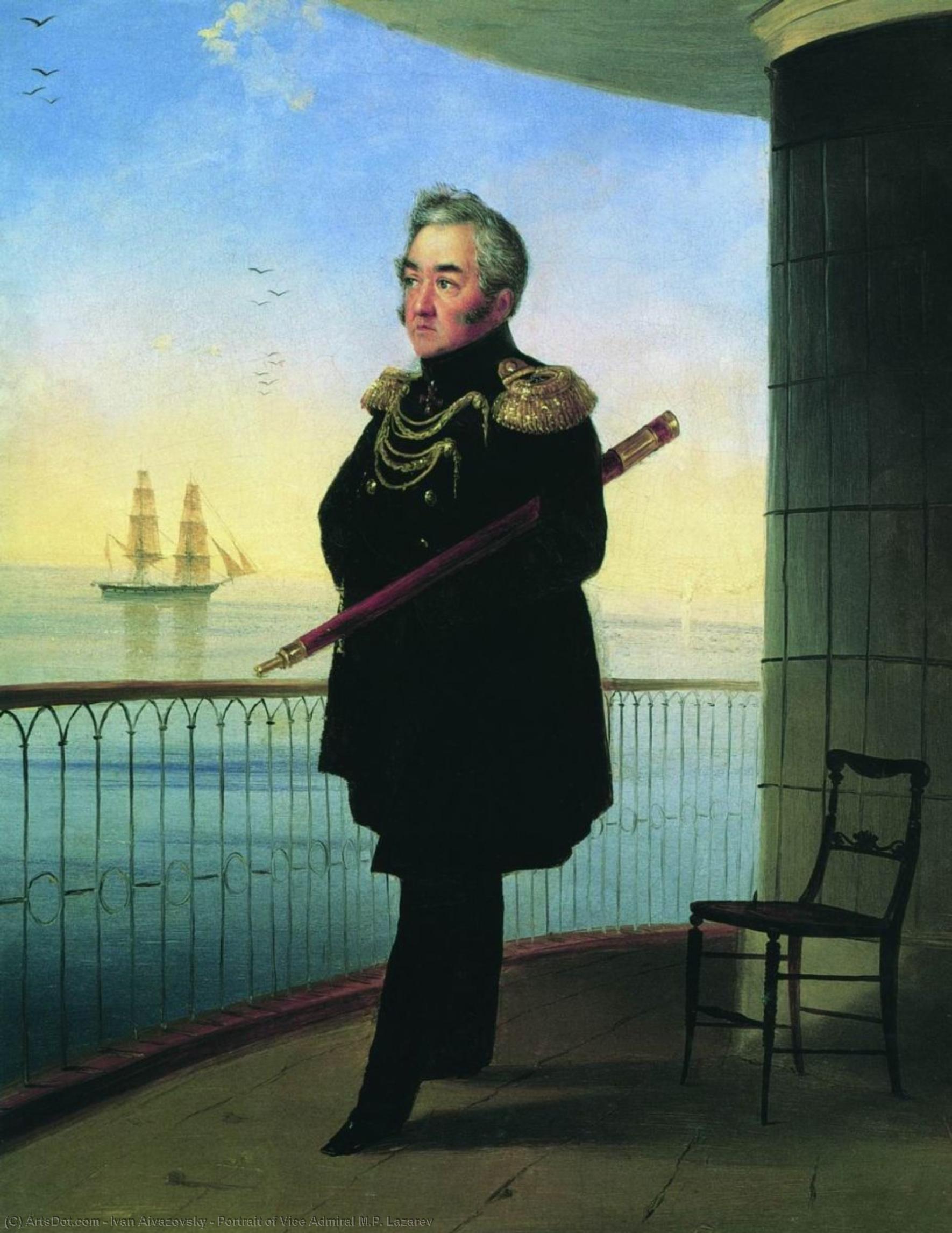 Portrait Of Vice Admiral M.p. Lazarev — Ivan Konstantinovich Aivazovsky