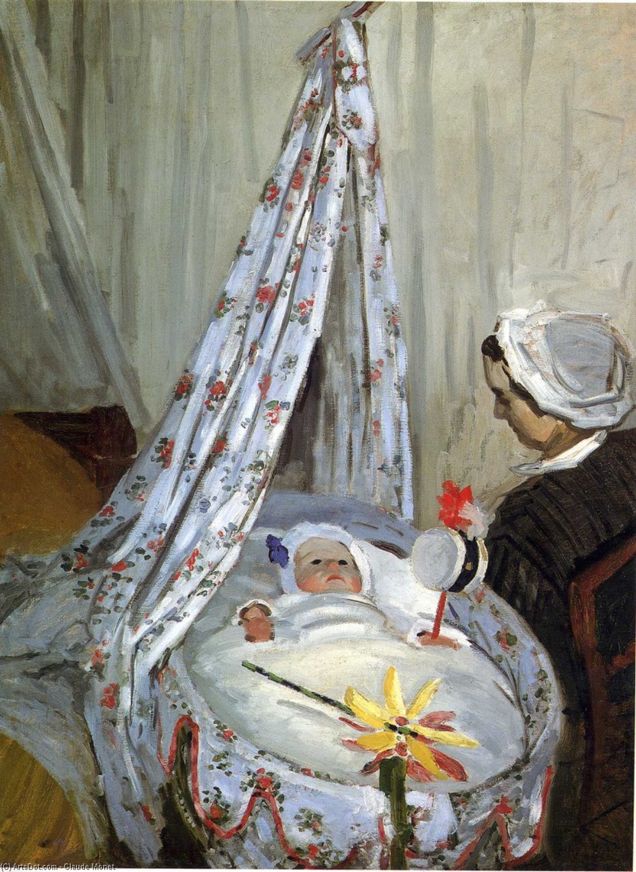 La Mujer Con Parasol - Madame Monet Y Su Hijo — Claude Monet