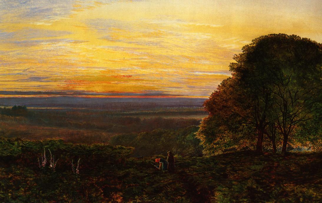 Sunset From Chilworth Common, Hampshire — Джон Аткинсон Гримшоу