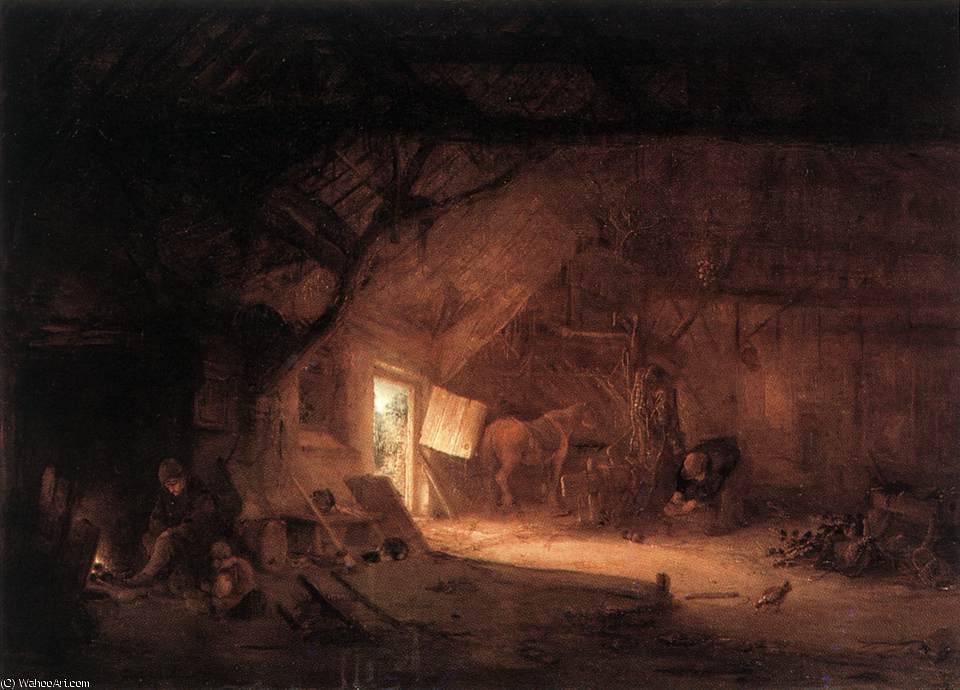 Farmhouse Interior — Isaac Van Ostade
