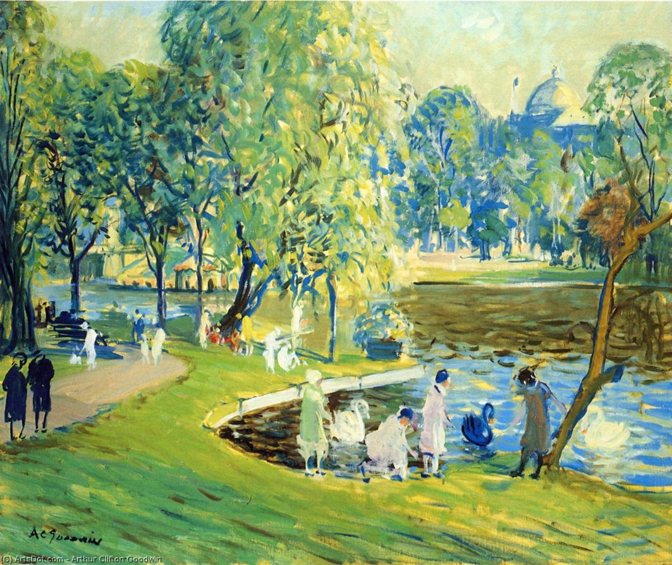 Public Garden, Boston — Arthur Clifton Goodwin