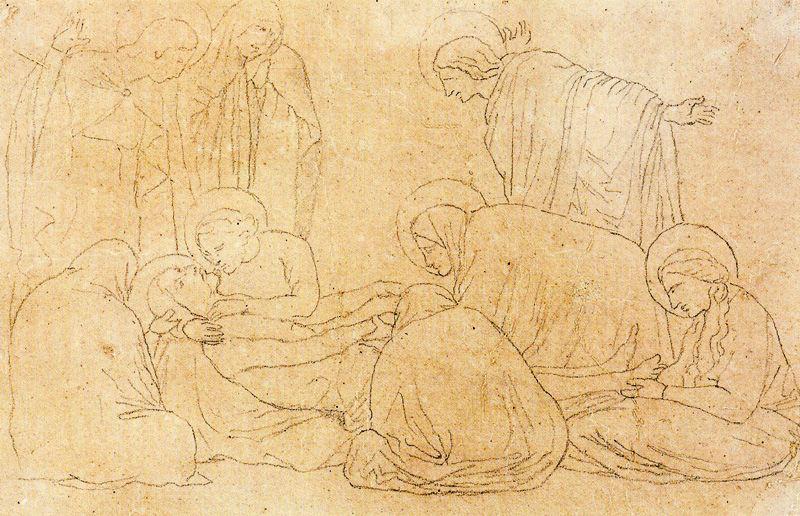 Mourning Of Christ — Jean-auguste-dominique Ingres