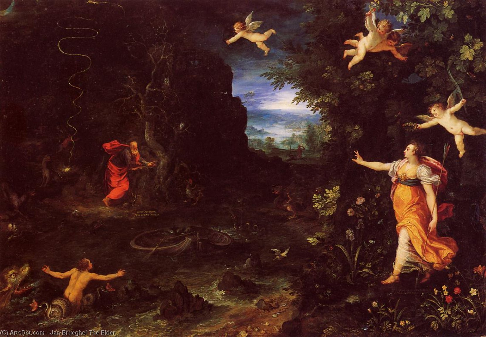 Circe And Ulysses — Jan Brueghel The Elder