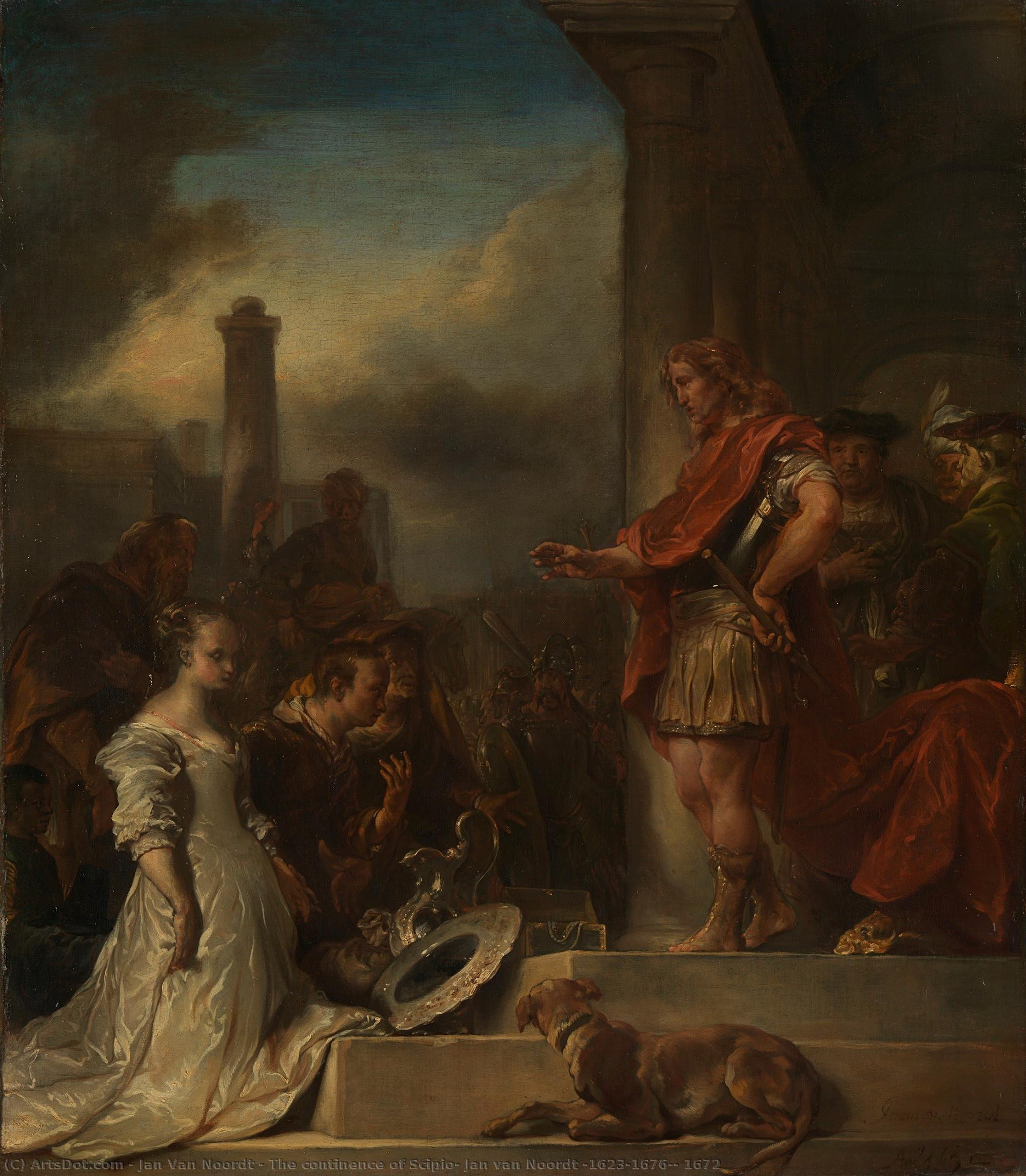 The Continence Of Scipio, Jan Van Noordt (1623-1676), 1672 — Jan Van Noordt