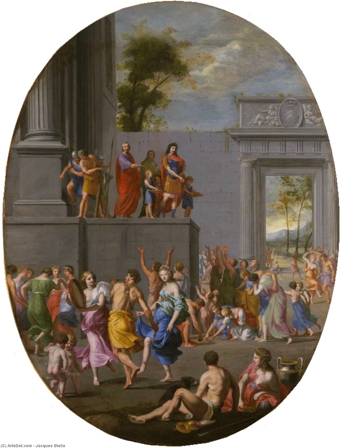 The Liberality Of Titus, Allegory Of The Liberality Of Louis Xiii And Cardinal Richelieu — Jacques De Stella