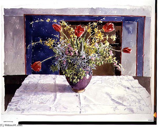 Spring Flowers In A Vase — Lucy Willis