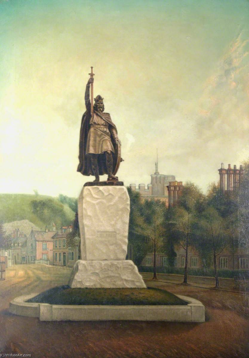 Statue Of King Alfred (849–899) In The Broadway — Henry Edward Locke