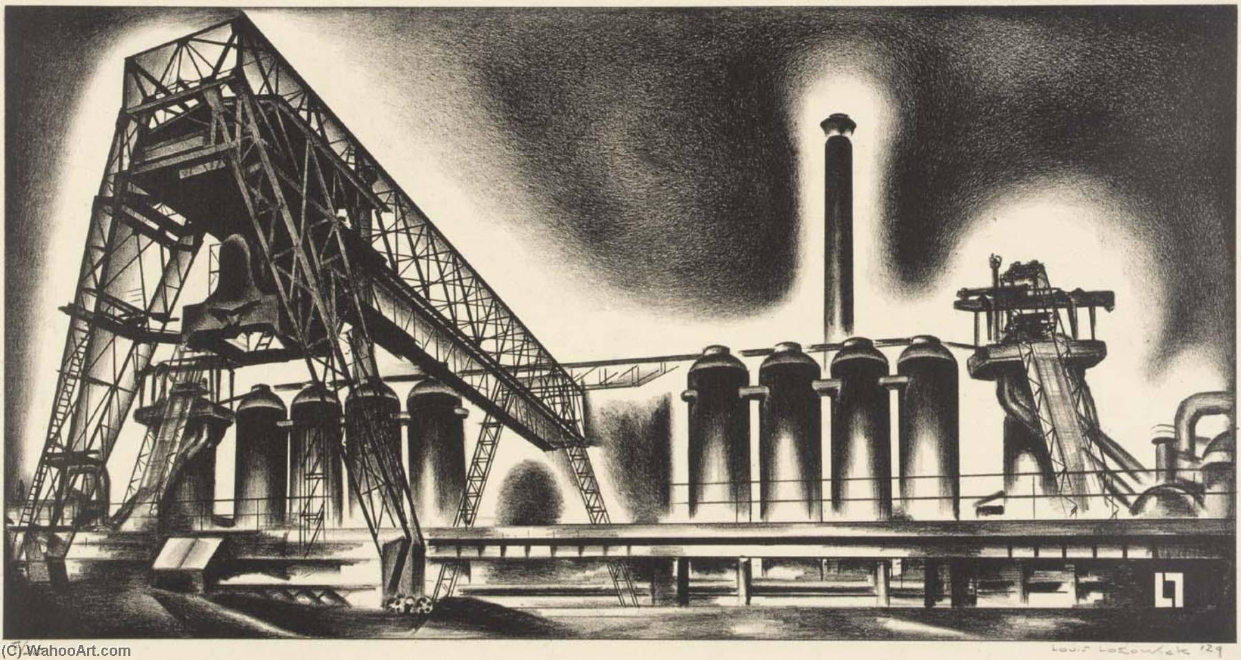Blast Furnaces — Louis Lozowick