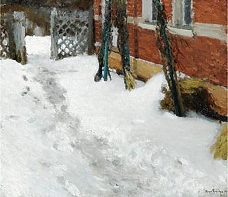 House Corner In Winter — Igor Emmanuilovich Grabar