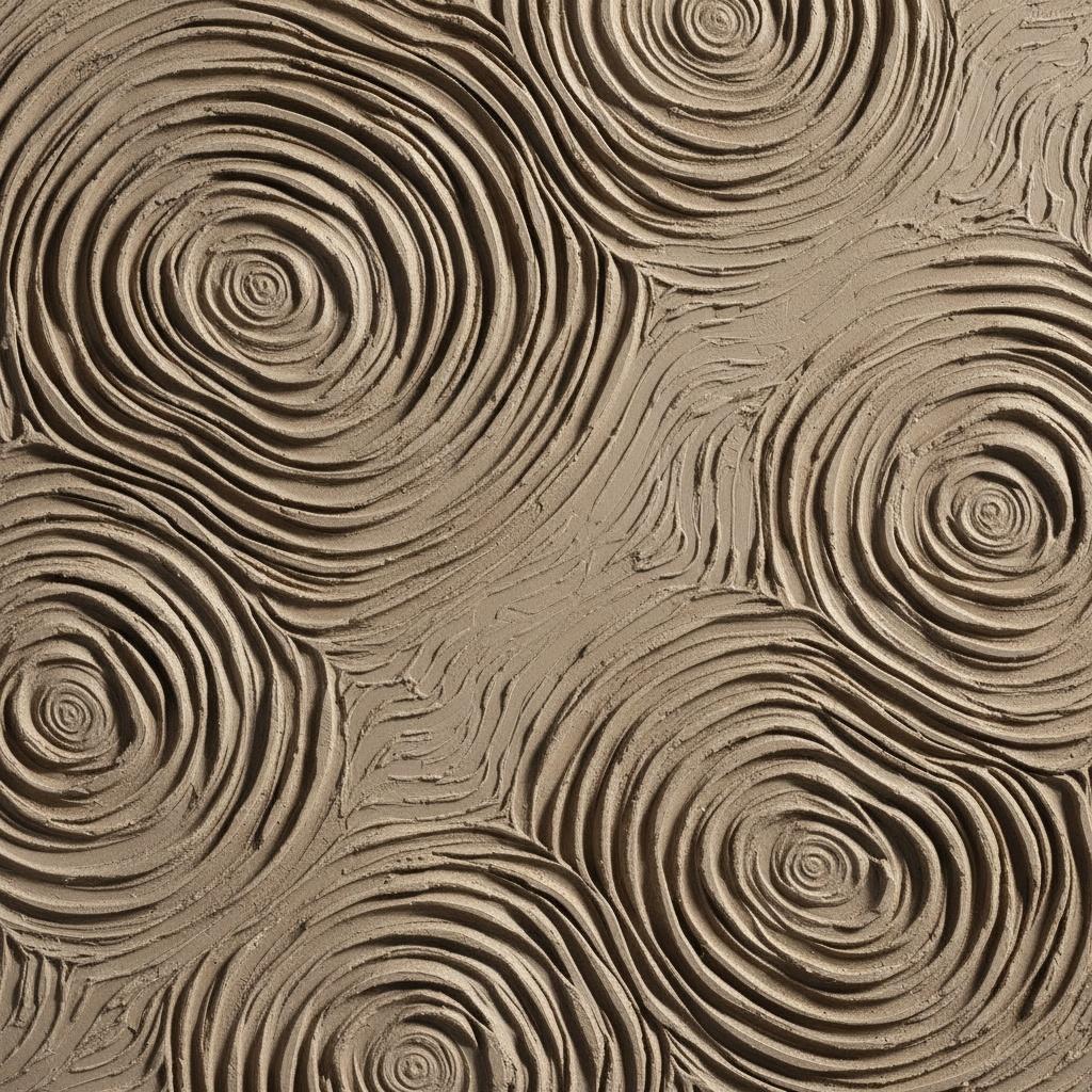 Ewige Echos Der Erde: Eine Monolithische Studie In Skulpturalem Sand Und Taupe — David Moreau