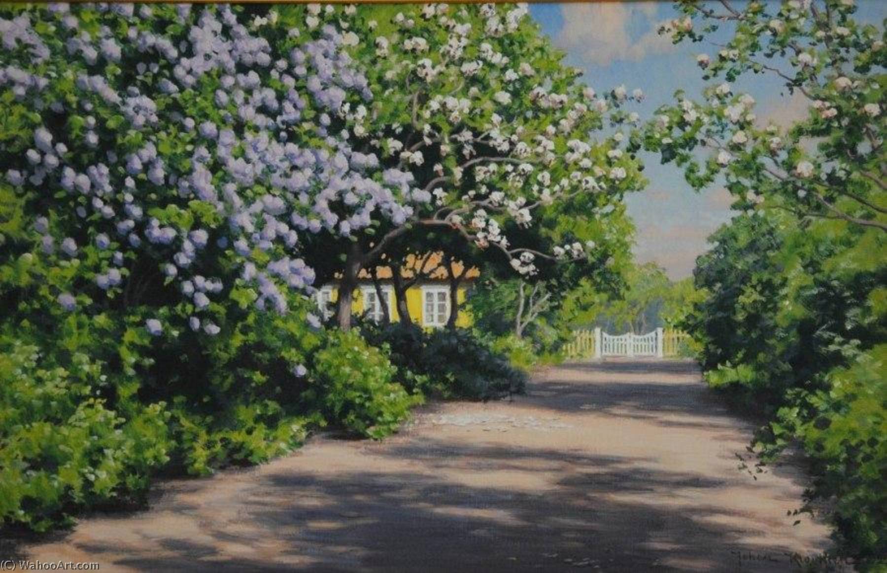 Garden With Lilacs — Johan Krouthén