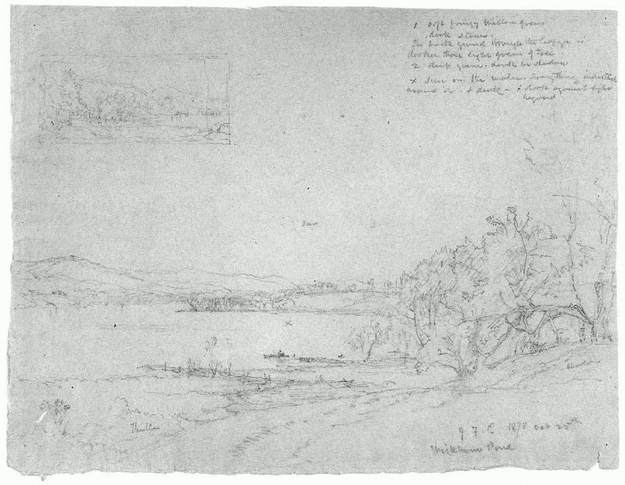 Landscape By Wickham Pond — Jasper Francis Cropsey