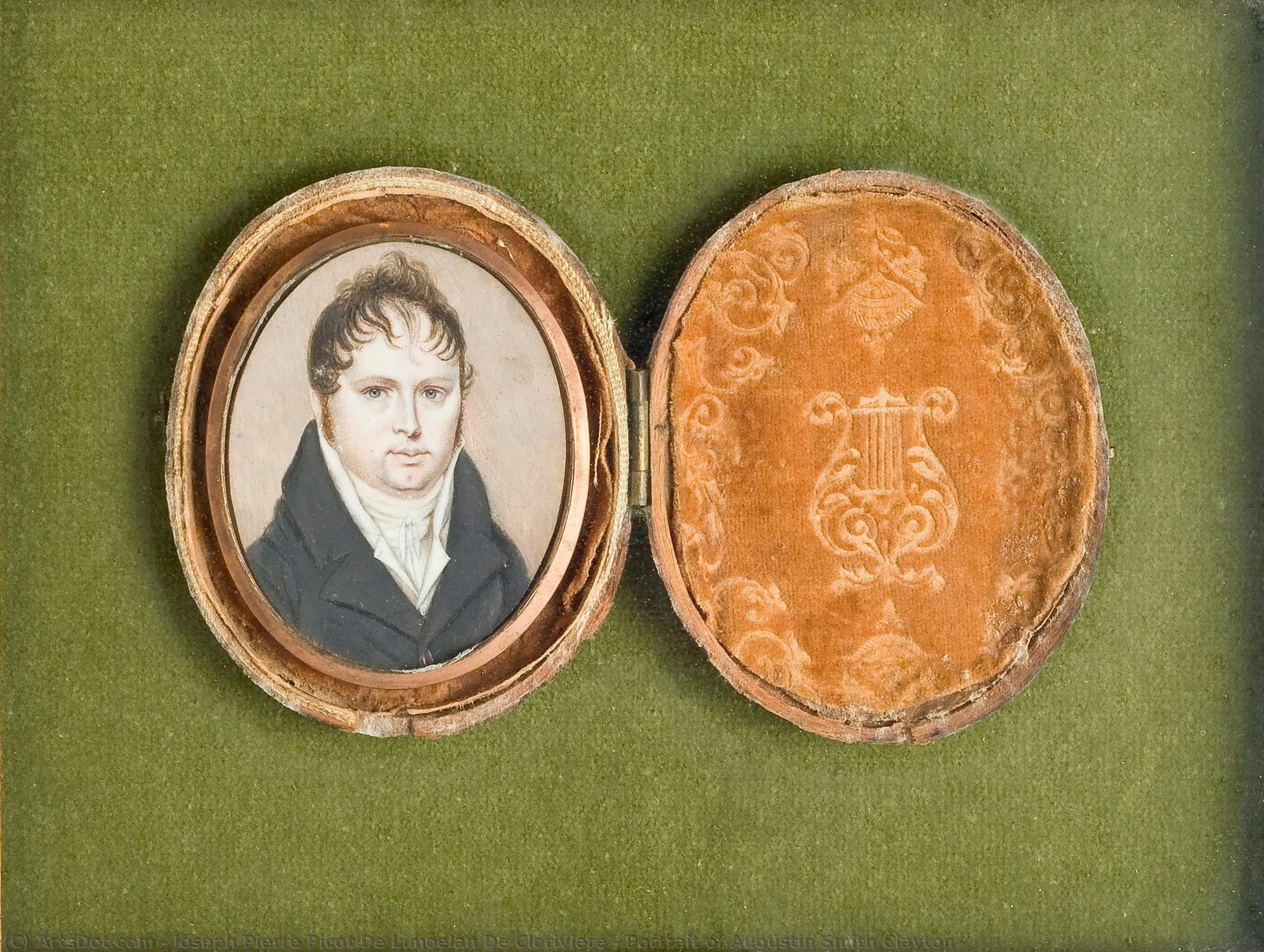 Portrait Of Augustin Smith Clayton — Joseph-pierre Picot De Limoëlan De Clorivière