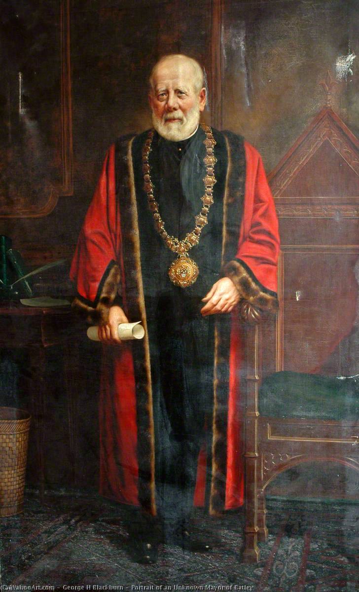 Portrait Of An Unknown Mayor Of Batley — George H Blackburn