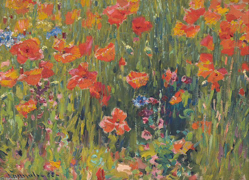 Poppies — Robert William Vonnoh