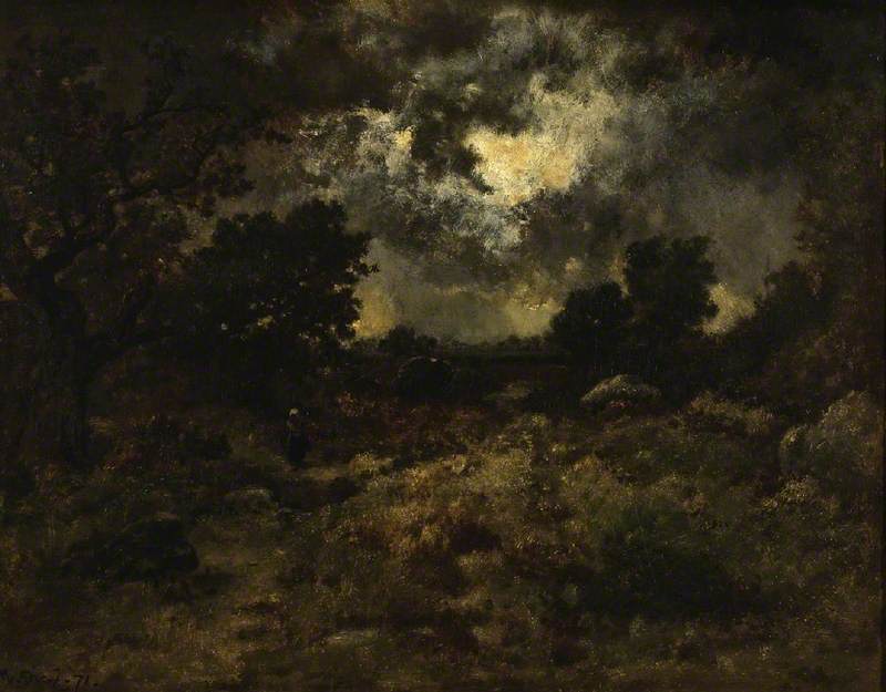 Storm In The Forest Of Fontainbleau — Narcisso Díaz De La Peña