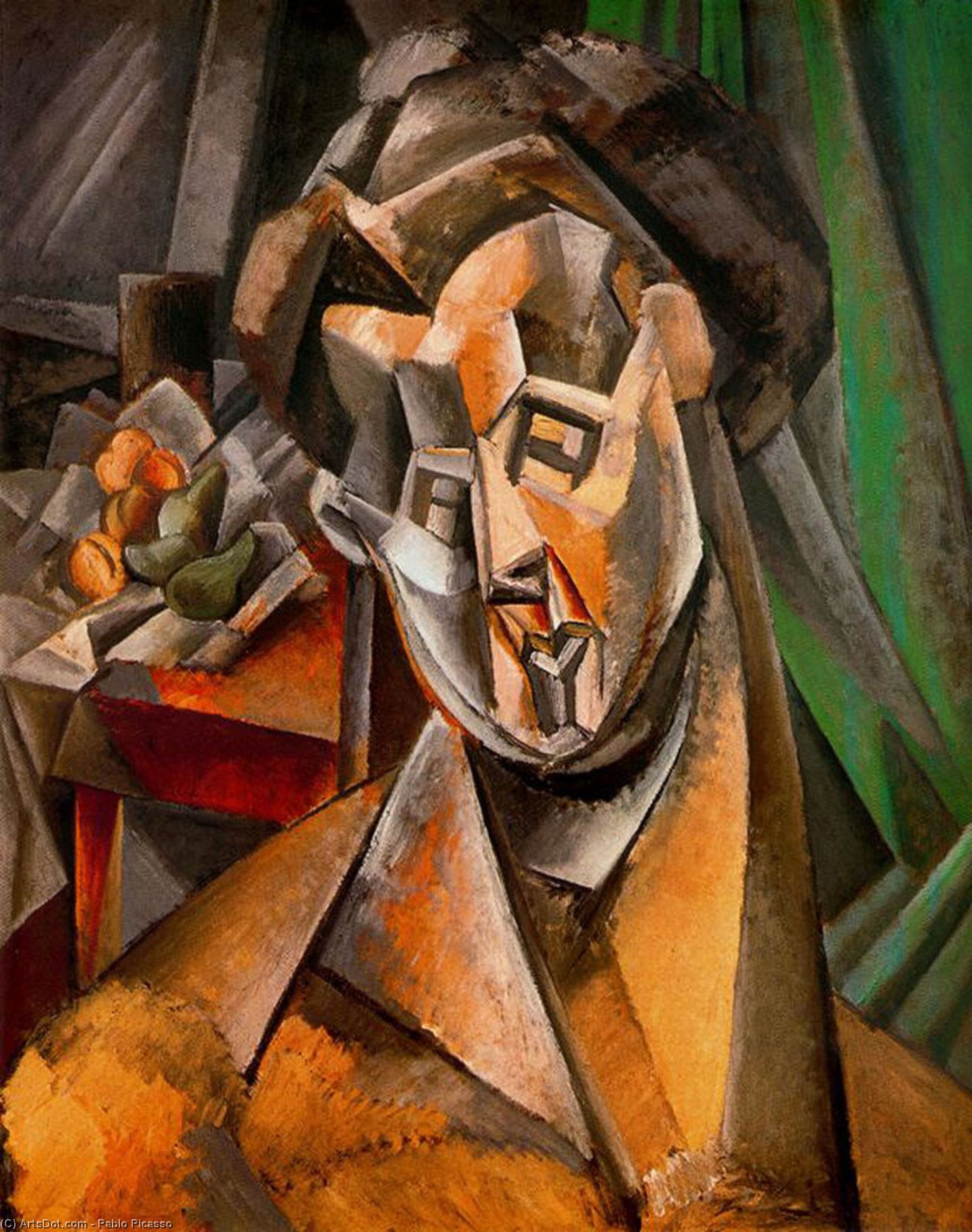Woman And Pears (fernande) — Pablo Picasso