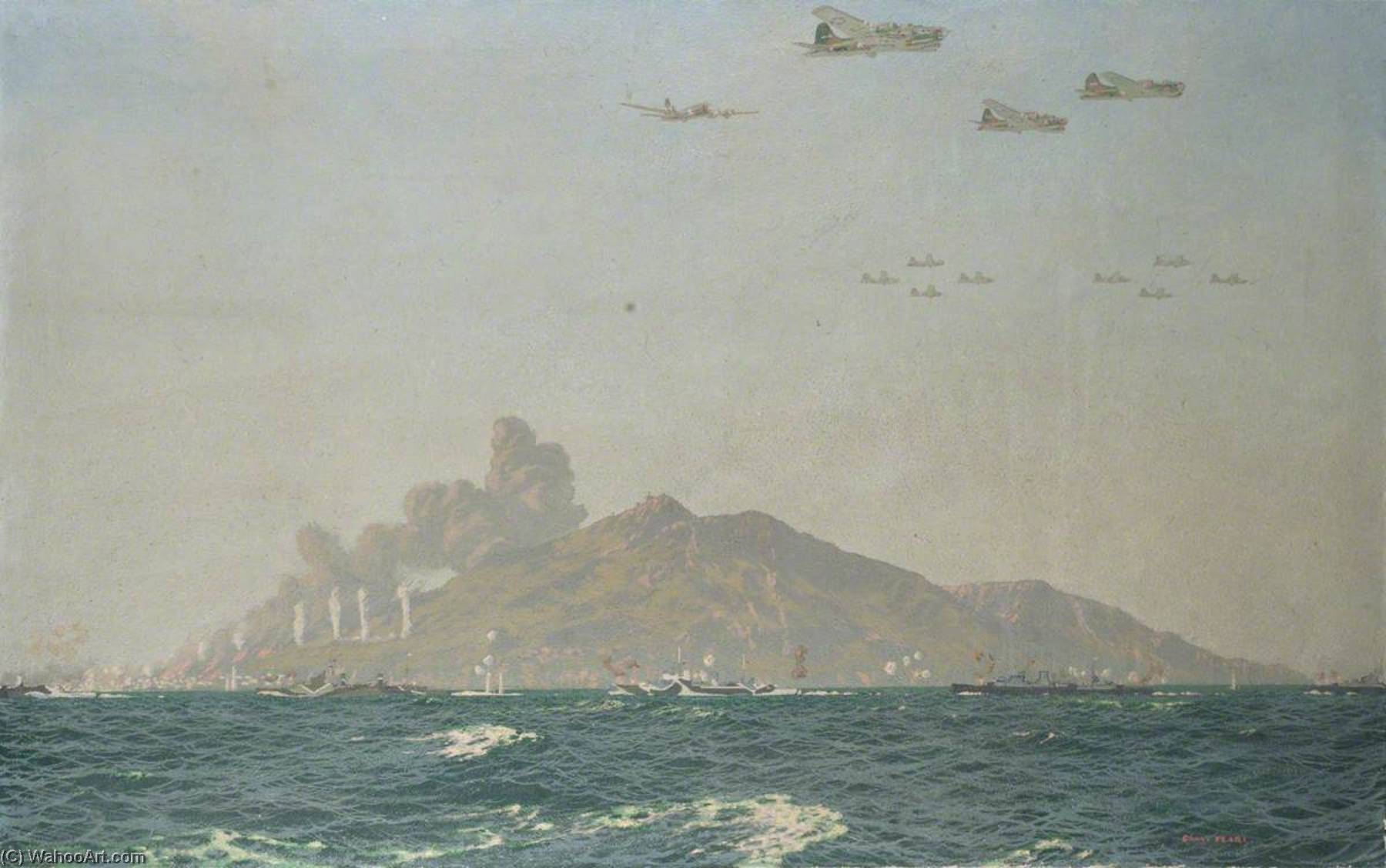 Bombardment Of Pantellaria, Italy, 11 June 1943 — Charles Pears
