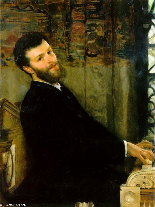 Portrait Of The Singer George Henschel — Lourens Alma Tadema