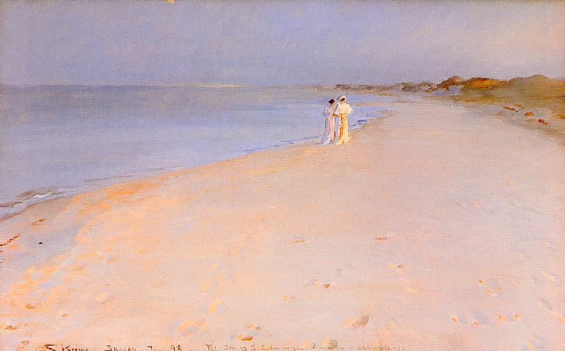 Tarde De Verano En La Playa — Peder Severin Kroyer