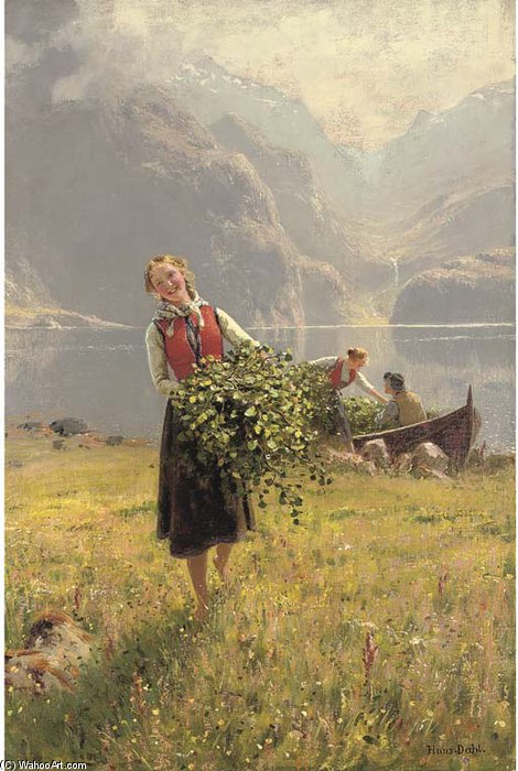 Sommerdagved En Norsk Fjord — Hans Dahl