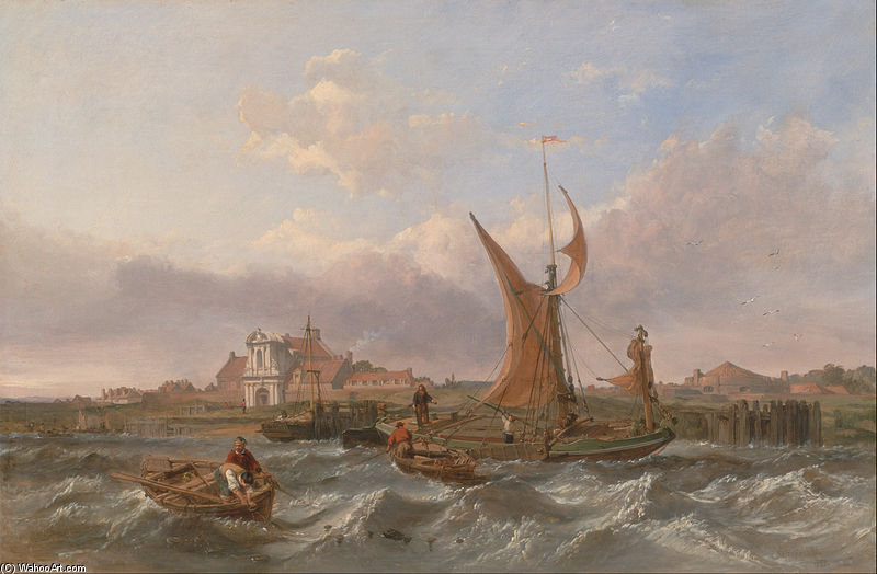 Tilbury Fort-wind Against The Tide — Clarkson Frederick Stanfield