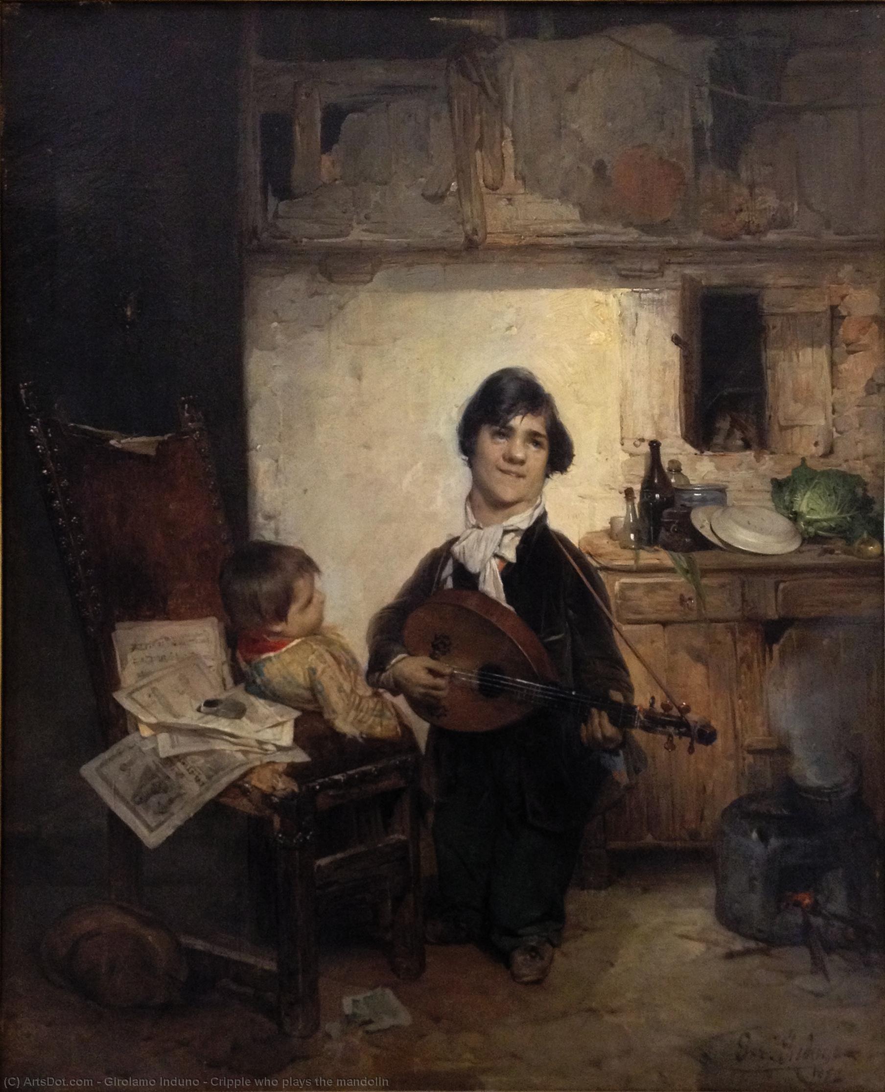 Cripple Who Plays The Mandolin — Girolamo Induno