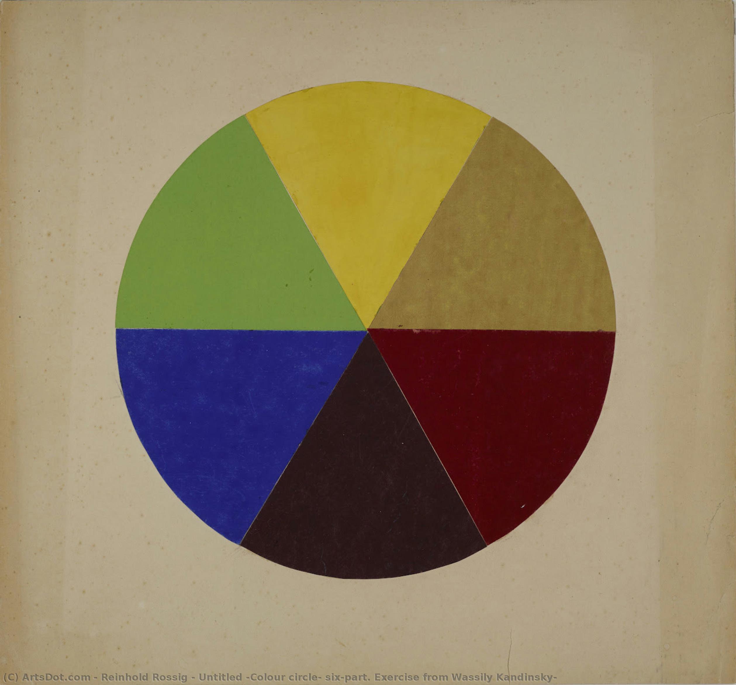 Untitled (colour Circle, Six-part. Exercise From Wassily Kandinsky — Reinhold Rossig