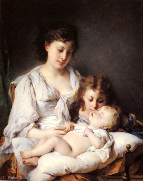 Maternal Affection — Adolphe Jourdan