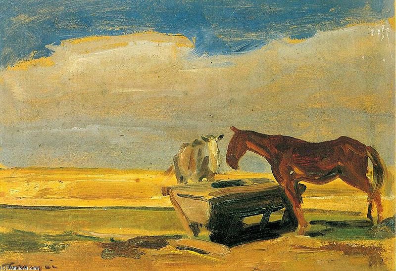 Watering Horses — János Tornyai