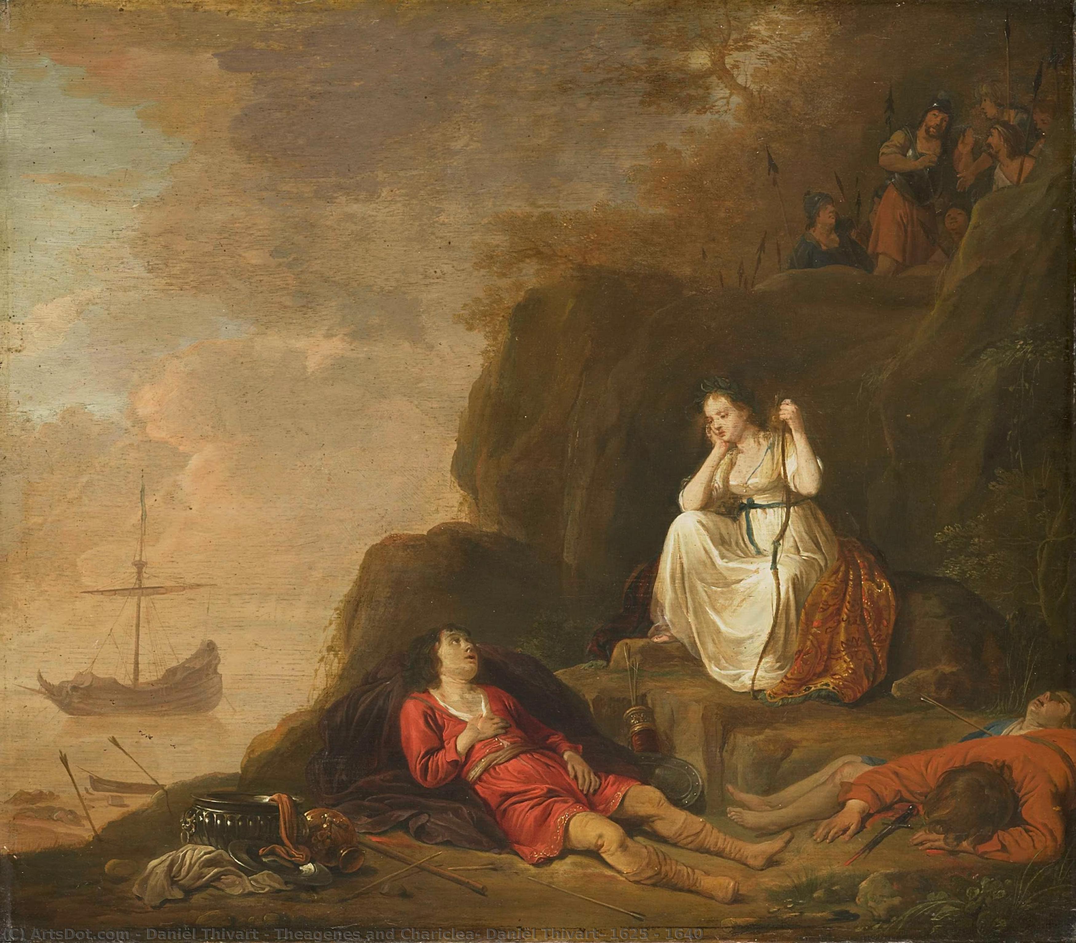Theagenes And Chariclea, Daniël Thivart, 1625 - 1640 — Daniel Thivart