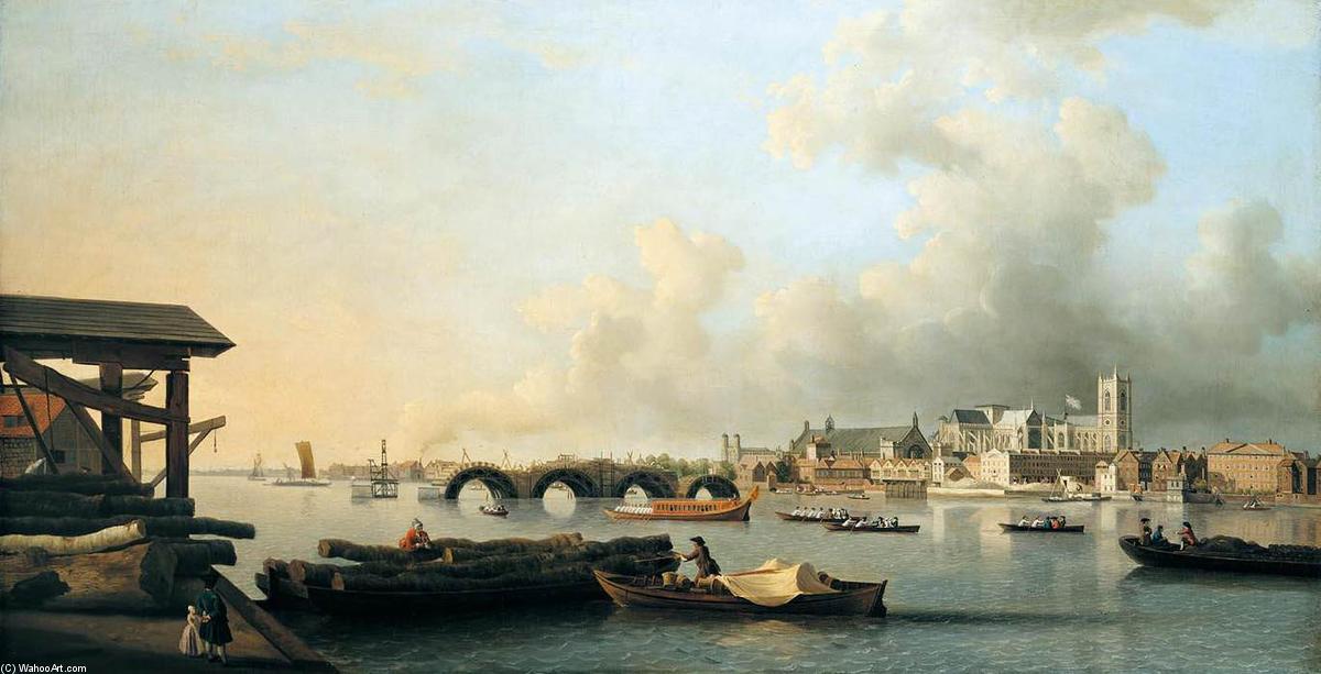 The Building Of Westminster Bridge — Samuel Scott