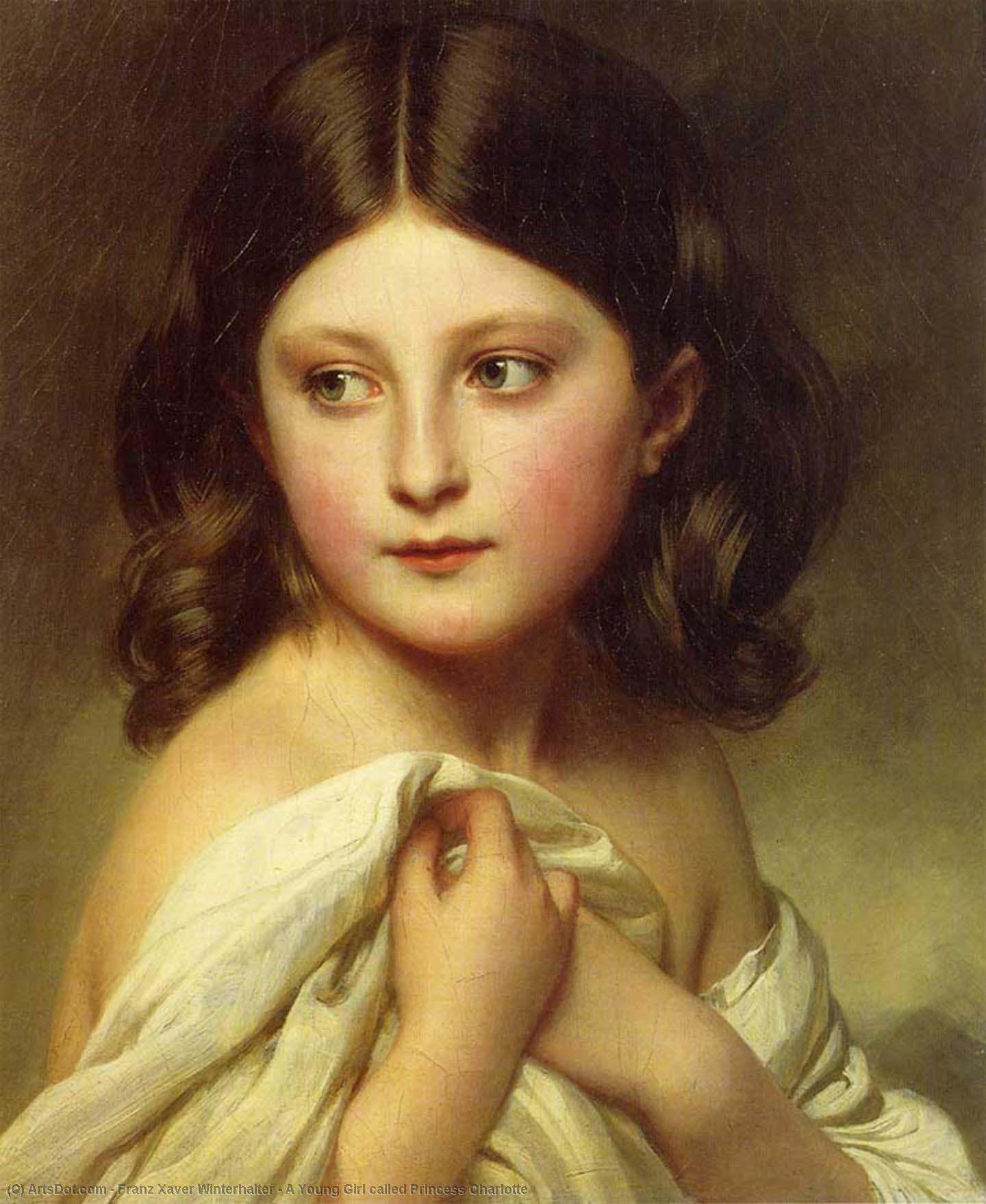 A Young Girl Called Princess Charlotte — Franz Xavier Winterhalter