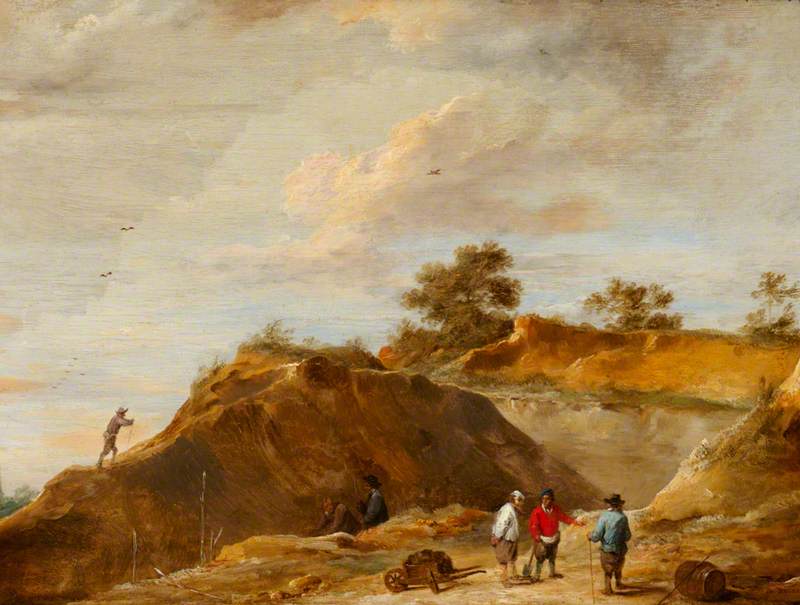 The Sand Quarry — David Teniers Ii Le Jeune