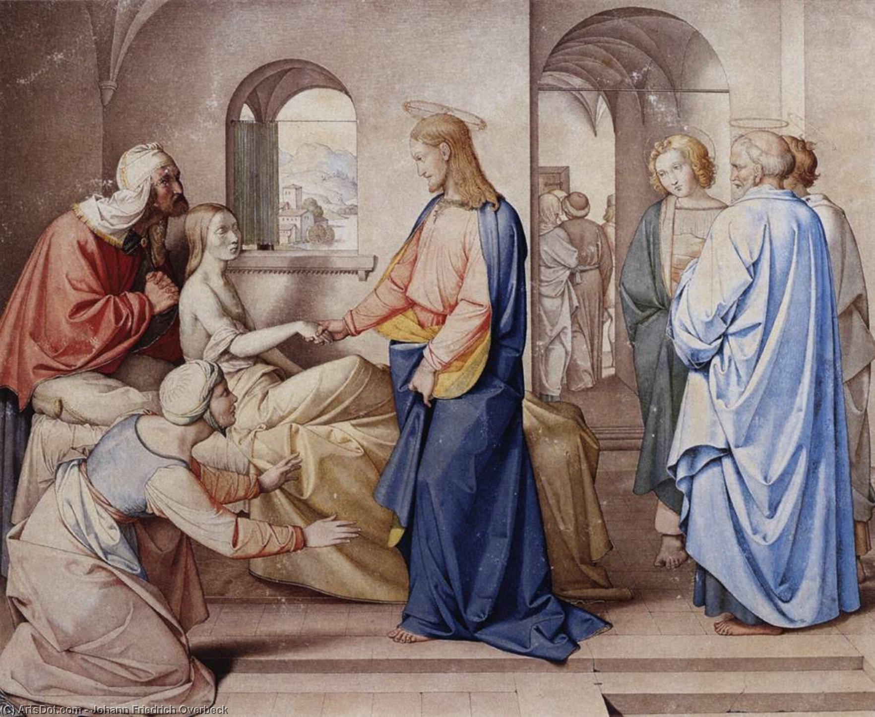 Christ Resurrects The Daughter Of Jairus — Johann Friedrich Overbeck