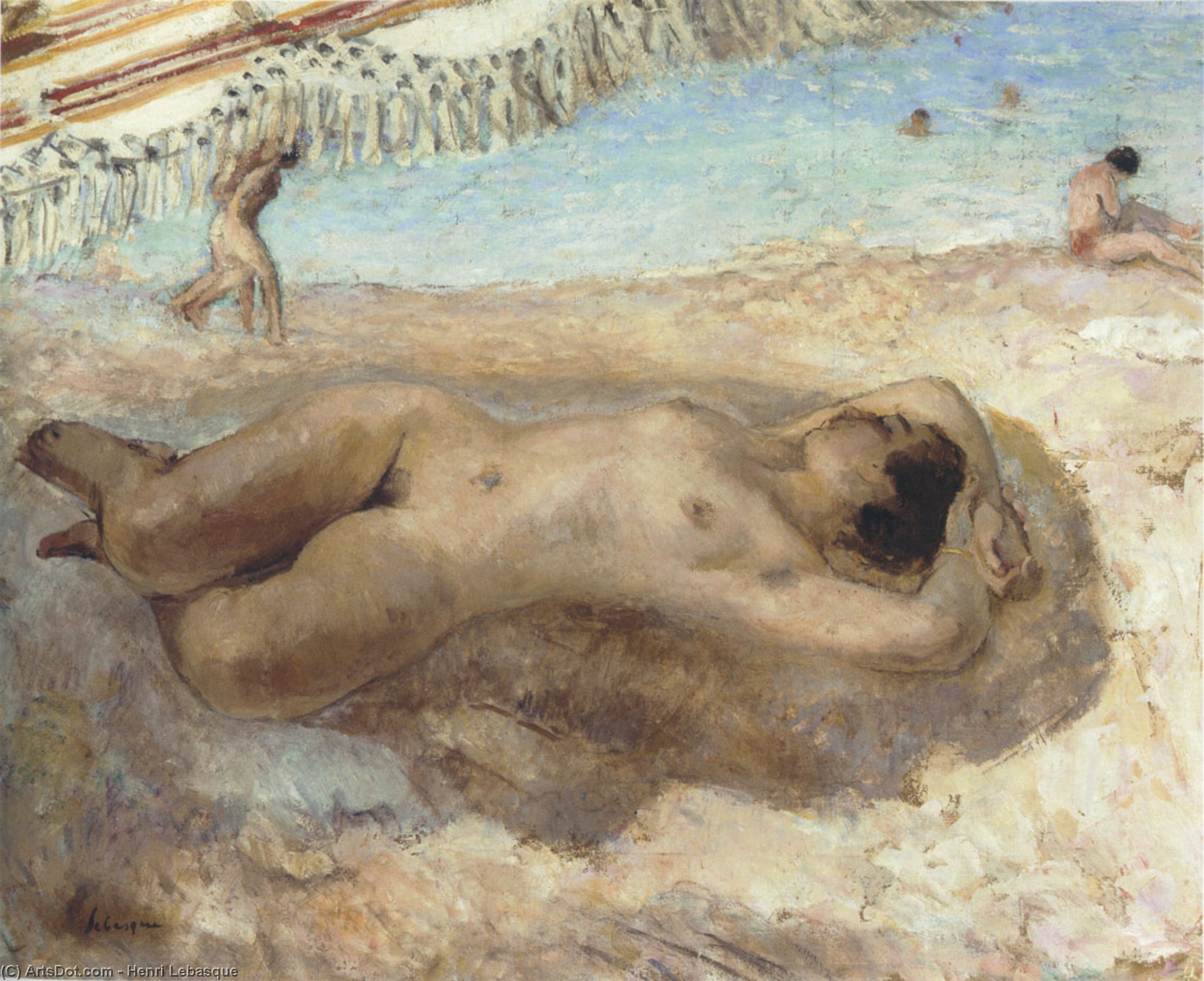 Nude On The Beach — Henri Lebasque