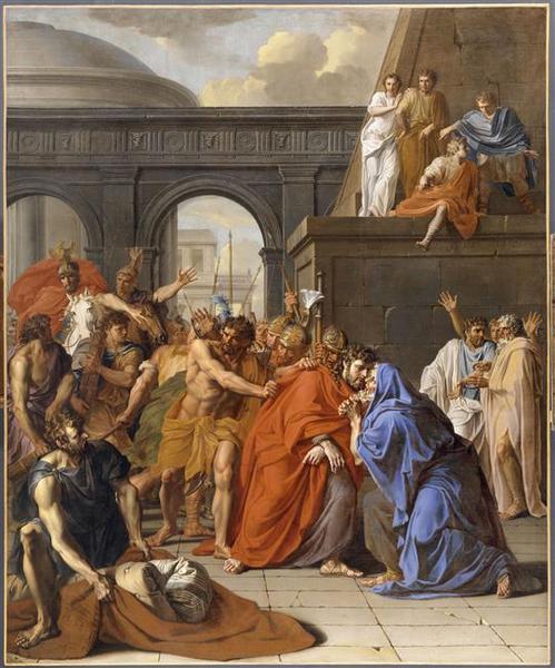 Saint Jacques Le Majeur, Conduit Au Supplice, Guérit Un Paralytique Et Embrasse Son Accusateur — Noël Nicolas Coypel