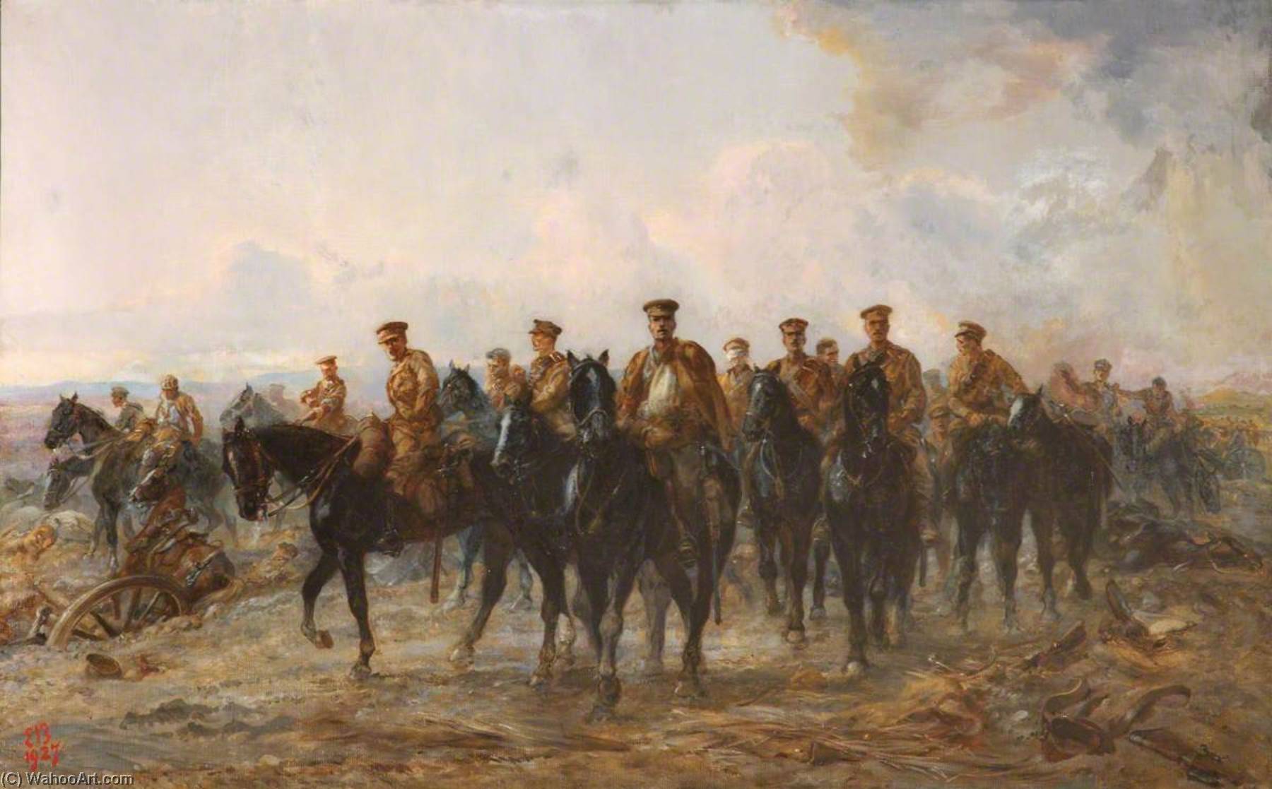 The Royal Horse Guards Retreat From Mons, 1914 — Elizabeth Thompson
