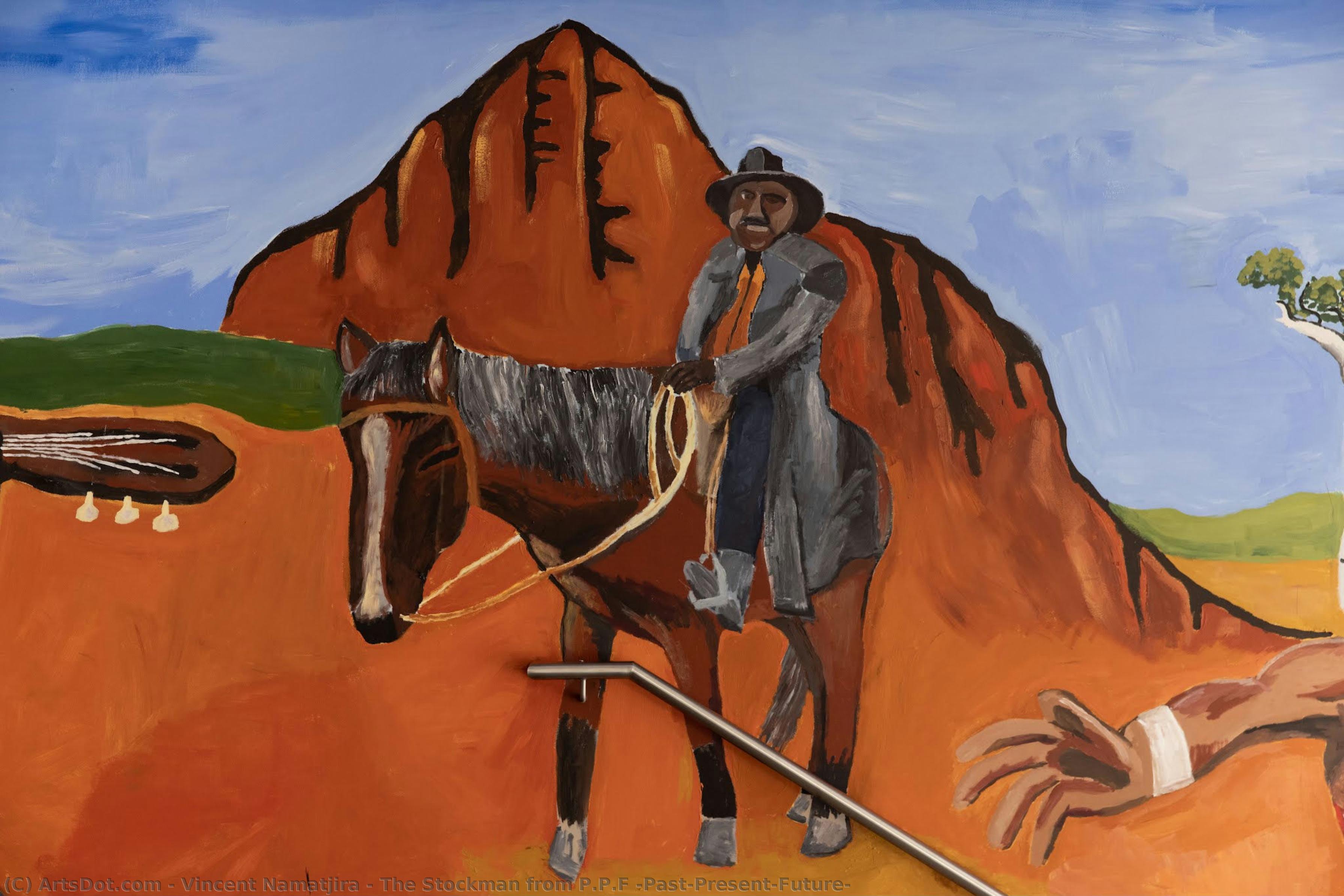 The Stockman From P.p.f (past-present-future) — Vincent Namatjira