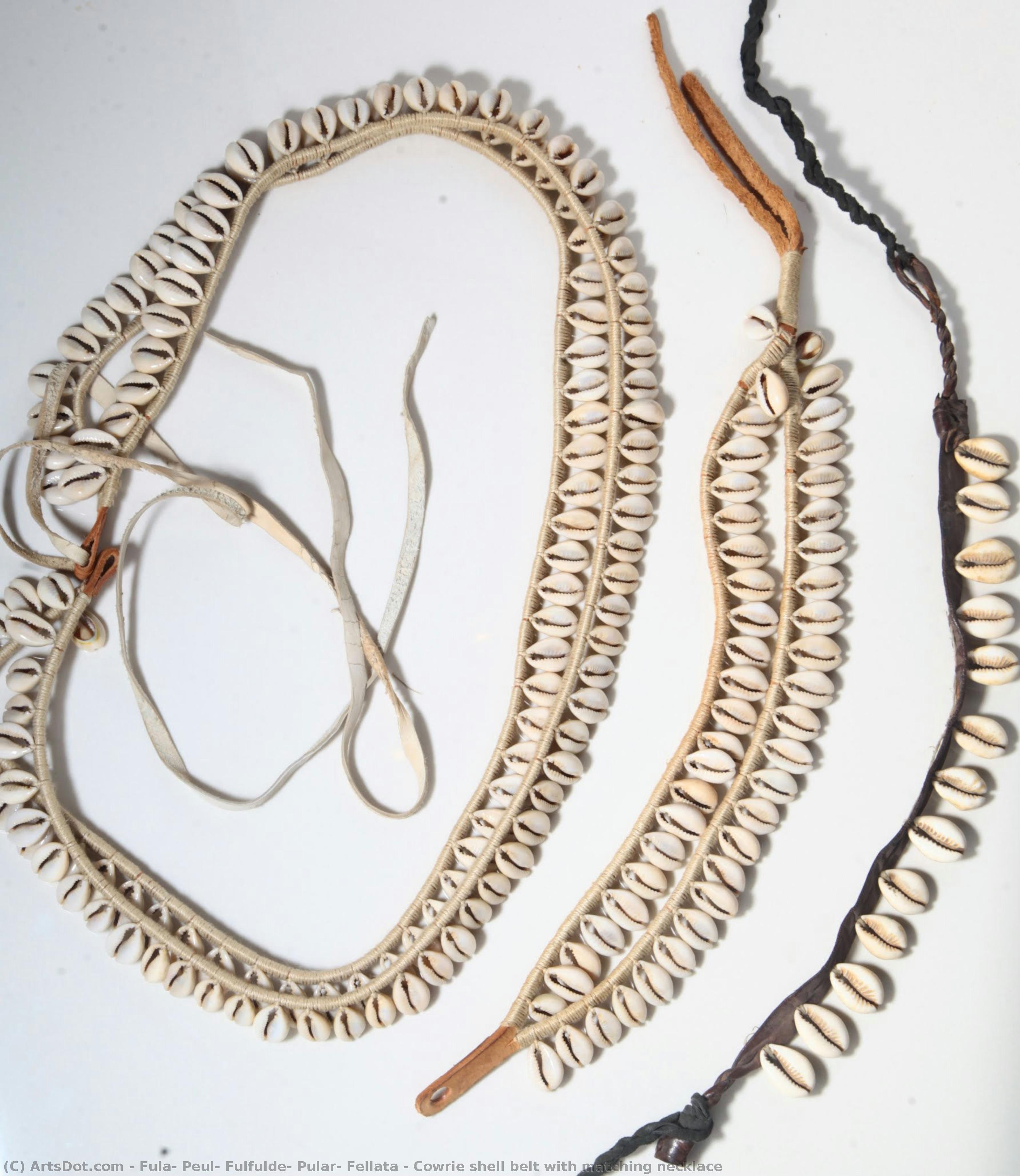 Cowrie Shell Belt With Matching Necklace — Fula, Peul, Fulfulde, Pular, Fellata