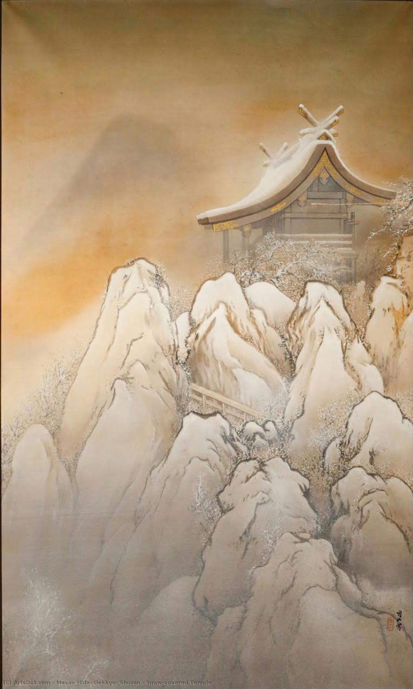 Snow-covered Temple — Masao Hida, Gekkyo, Shuzan