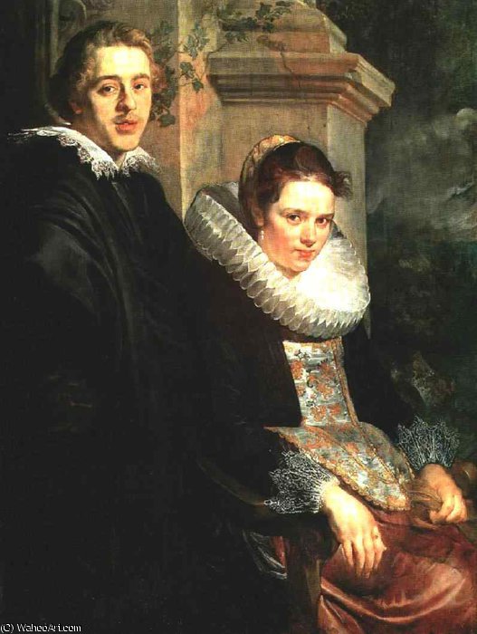 Portrait Of A Young Couple, Museum Of Fine Arts, Bo — Jacob Jordaens