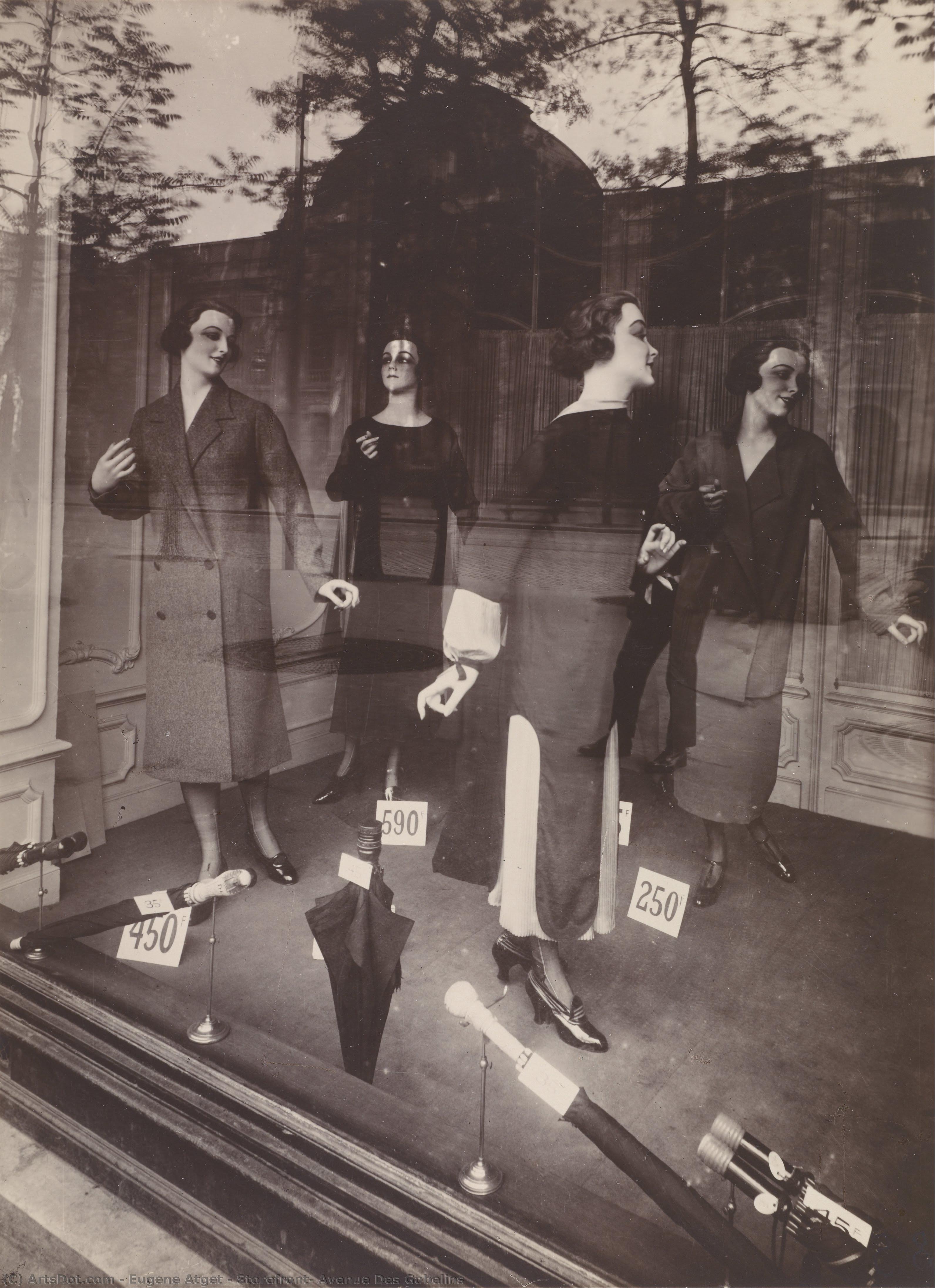 Storefront, Avenue Des Gobelins — Eugène Atget