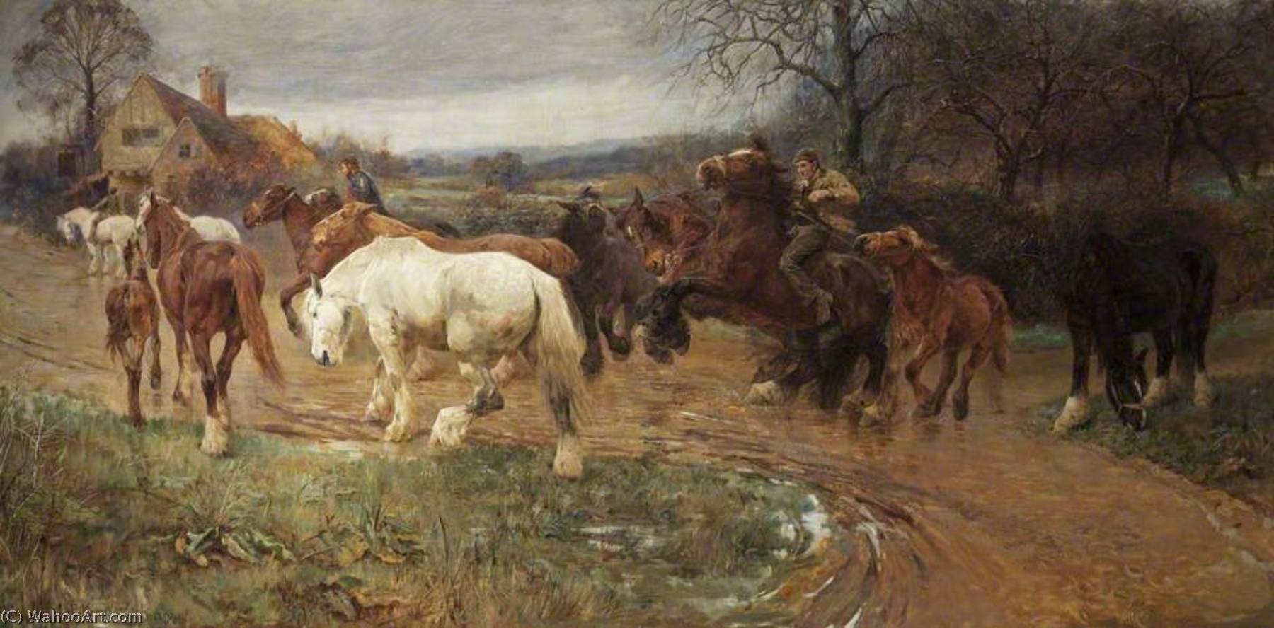 Gypsy Horse Drovers — Lucy Elizabeth Kemp Welch