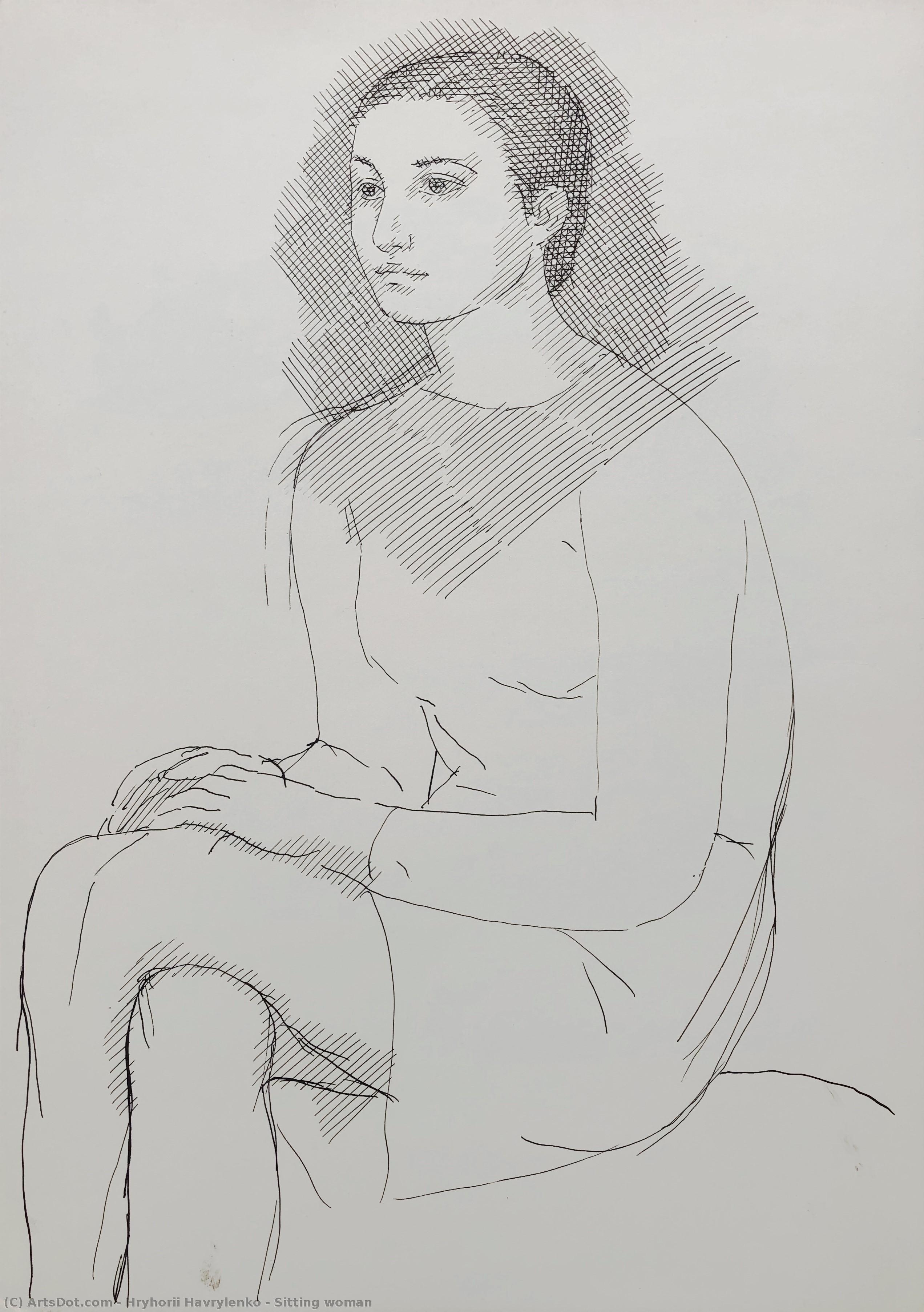 Sitting Woman — Hryhorii Havrylenko